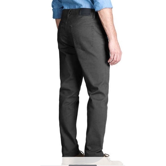 English Laundry Men's Slimmer Straight Leg 5-Pocket Pants, Gray - Picture 2 of 6